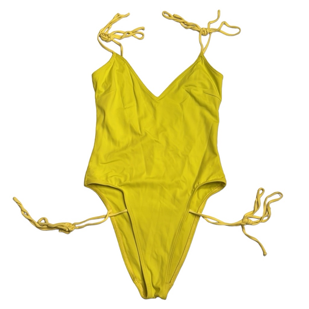 Sian Swimwear Yellow V Neck One Piece Bathingsuit